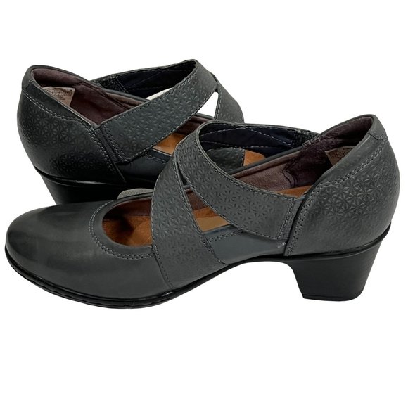 Cobb Hill Rockport Womens Shoes Size 6.5 Leather Kailyn Maryjane Comfort Heels - Picture 8 of 12